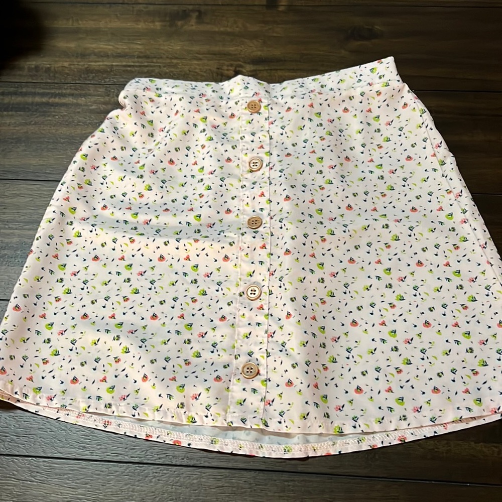Small flower mini skirt